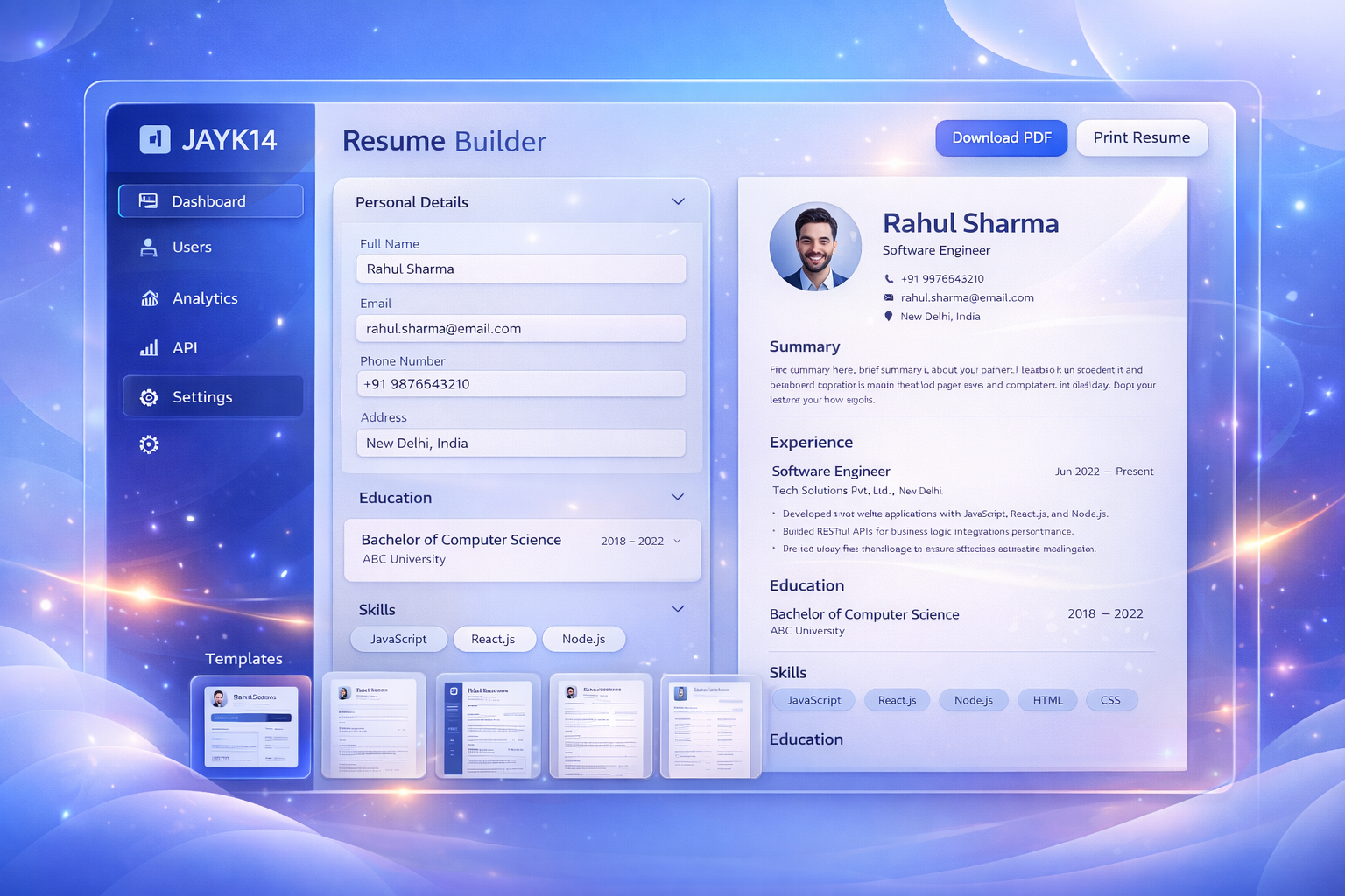 Resume Builder